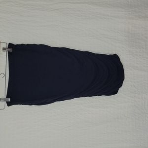 Vince camuto navy knee length pencil skirt. Sinched down both sides